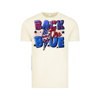 Back The Blue With Lightning Bolt 4th Of July Vintage Tee | Teevron