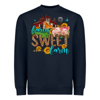 Navy farm sweet farm Heavyweight Sweatshirt - Zillion Design Studio