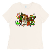 Bone joy with baby cow and christmas gifts mistletoe Ladies Tee - AdoDesignShop