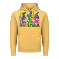 Vintage Mustard hello summer gnome Vintage Hoodie - texasbilliewilder