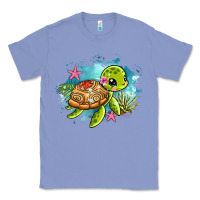 Colony Blue ocean with turtle Classic Tee - AdoDesignShop