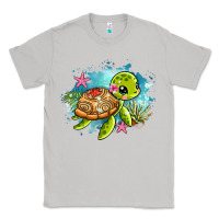 Moon Dust ocean with turtle Classic Tee - AdoDesignShop