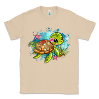 Mushroom ocean with turtle Classic Tee - AdoDesignShop