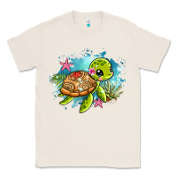 Natural ocean with turtle Classic Tee - AdoDesignShop