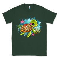 Sports Green ocean with turtle Classic Tee - AdoDesignShop