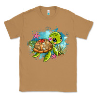 Toasted Coconut ocean with turtle Classic Tee - AdoDesignShop