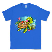 True Royal ocean with turtle Classic Tee - AdoDesignShop