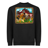 Black farm life Heavyweight Sweatshirt - Zillion Design Studio