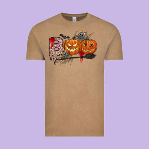 Boo Vintage Tee Designed By Cowhidedigitalart