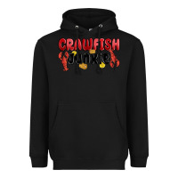 Black crawfish junkie Heavyweight Hoodie - MaliasSmallBusiness