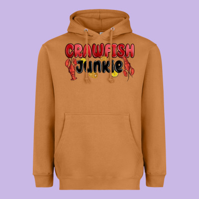 Crawfish Junkie Heavyweight Hoodie Designed By Maliassmallbusiness
