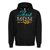 Black show mom aztec cowhide sunflower and arrow Zipper Hoodie - Artiststas