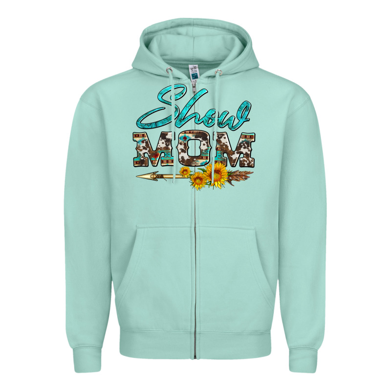 Show Mom Aztec Cowhide Sunflower And Arrow Zipper Hoodie by Artiststas | Teevron