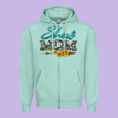 Show Mom Aztec Cowhide Sunflower And Arrow Zipper Hoodie Designed By Artiststas