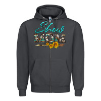 Smoke show mom aztec cowhide sunflower and arrow Zipper Hoodie - Artiststas