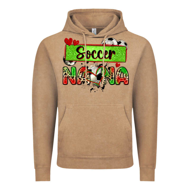 Soccer Nana With Leopard Vintage Hoodie by Zillion Design Studio | Teevron