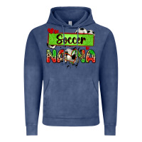 Vintage Denim soccer nana with leopard Vintage Hoodie - Zillion Design Studio