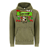 Vintage Olive soccer nana with leopard Vintage Hoodie - Zillion Design Studio
