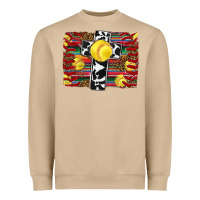 Mushroom softball cross serape leopard background Heavyweight Sweatshirt - RanaPortraitStore