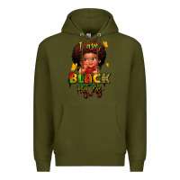 Army Green i am black history juneteenth Premium Hoodie - LillyAllenDesigns