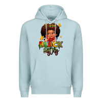 Blue Mist i am black history juneteenth Premium Hoodie - LillyAllenDesigns