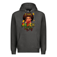 Charcoal Heather i am black history juneteenth Premium Hoodie - LillyAllenDesigns