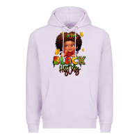 Lilac i am black history juneteenth Premium Hoodie - LillyAllenDesigns