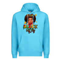 Ocean Blue i am black history juneteenth Premium Hoodie - LillyAllenDesigns