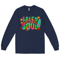Navy salty soul Long Sleeve Tee - AdoDesignShop