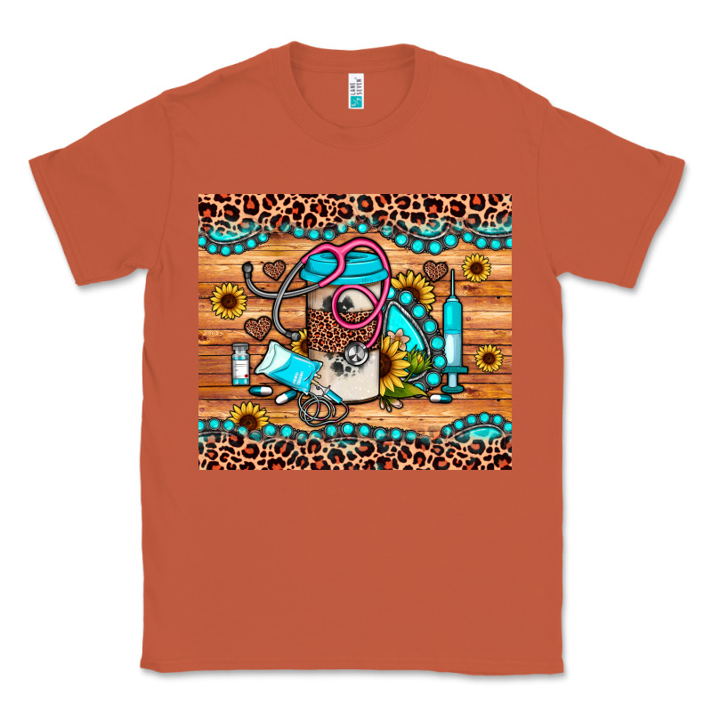 Western Gemstone Sunflower Nurse Classic Tee by JahusDesignShop | Teevron