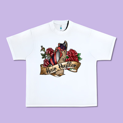 Hair Hustler Spray Urban Heavy Tee Designed By Sublimationcraftshop
