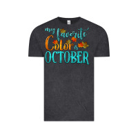 Vintage Black my favorite color is october Vintage Tee - HRA Design Shop