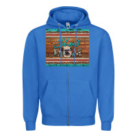 True Royal show mom aztec cowhide leopard heifer Zipper Hoodie - Artiststas