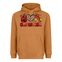 Meerkat peace love crawfish Heavyweight Hoodie - MaliasSmallBusiness