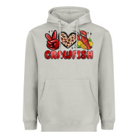 Moon Dust peace love crawfish Heavyweight Hoodie - MaliasSmallBusiness