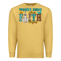 Antique Gold worry ends when faith begins Premium Sweatshirt - NancyCooperArtShop