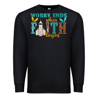 Black worry ends when faith begins Premium Sweatshirt - NancyCooperArtShop