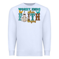White worry ends when faith begins Premium Sweatshirt - NancyCooperArtShop