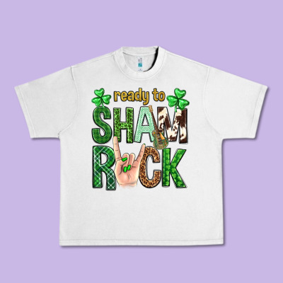 Ready To Shamrock St. Patrick's Day Urban Heavy Tee Designed By Neo Western