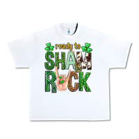 White Ready to shamrock St. Patrick's Day Urban Heavy Tee - Neo Western