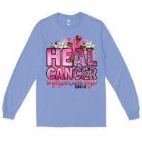 Colony Blue heal cancer for nothing is impossible with god luk Long Sleeve Tee - Artiststas