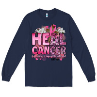 Navy heal cancer for nothing is impossible with god luk Long Sleeve Tee - Artiststas