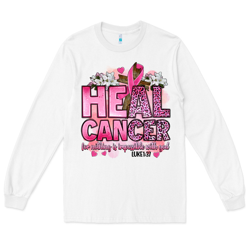 Heal Cancer For Nothing Is Impossible With God Luk Long Sleeve Tee by Artiststas | Teevron