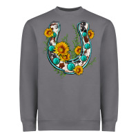 Storm cowhide sunflower horseshoe Heavyweight Sweatshirt - Zillion Design Studio