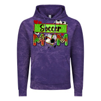Cloud Purple soccer mom with leopard Vintage Hoodie - Zillion Design Studio