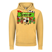 Vintage Mustard soccer mom with leopard Vintage Hoodie - Zillion Design Studio