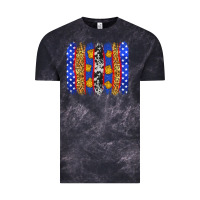 Cloud Black American police brushstrokes Vintage Tee - Neo Western
