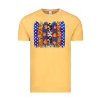 Vintage Mustard American police brushstrokes Vintage Tee - Neo Western