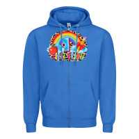 True Royal back to school 1 3200x2400 Zipper Hoodie - AdoDesignShop
