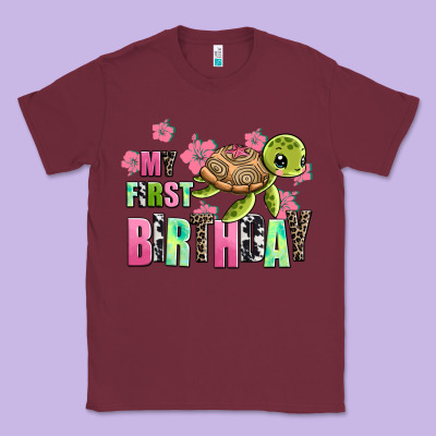 Mu First Birthday Classic Tee Designed By Adodesignshop